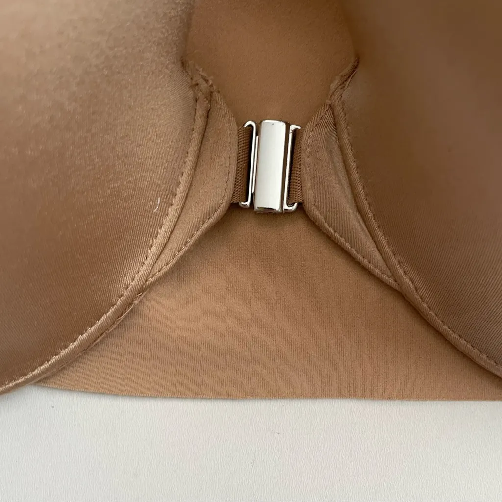 Soma Bra Vanishing Back Full Coverage Front Closure Underwire Lightly Lined Nude Tan Size 36 C - Image 2