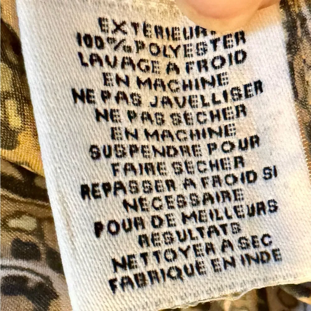 NWT Walter Baker Satin Brown, Black & Cream Paisley Satin Pencil Midi Skirt Sz 2 - Image 6