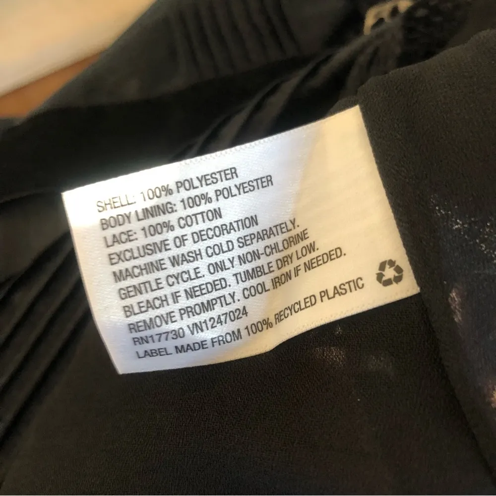 NWT Anna Sun Belted Mini Dress Black Satin XS - Image 11