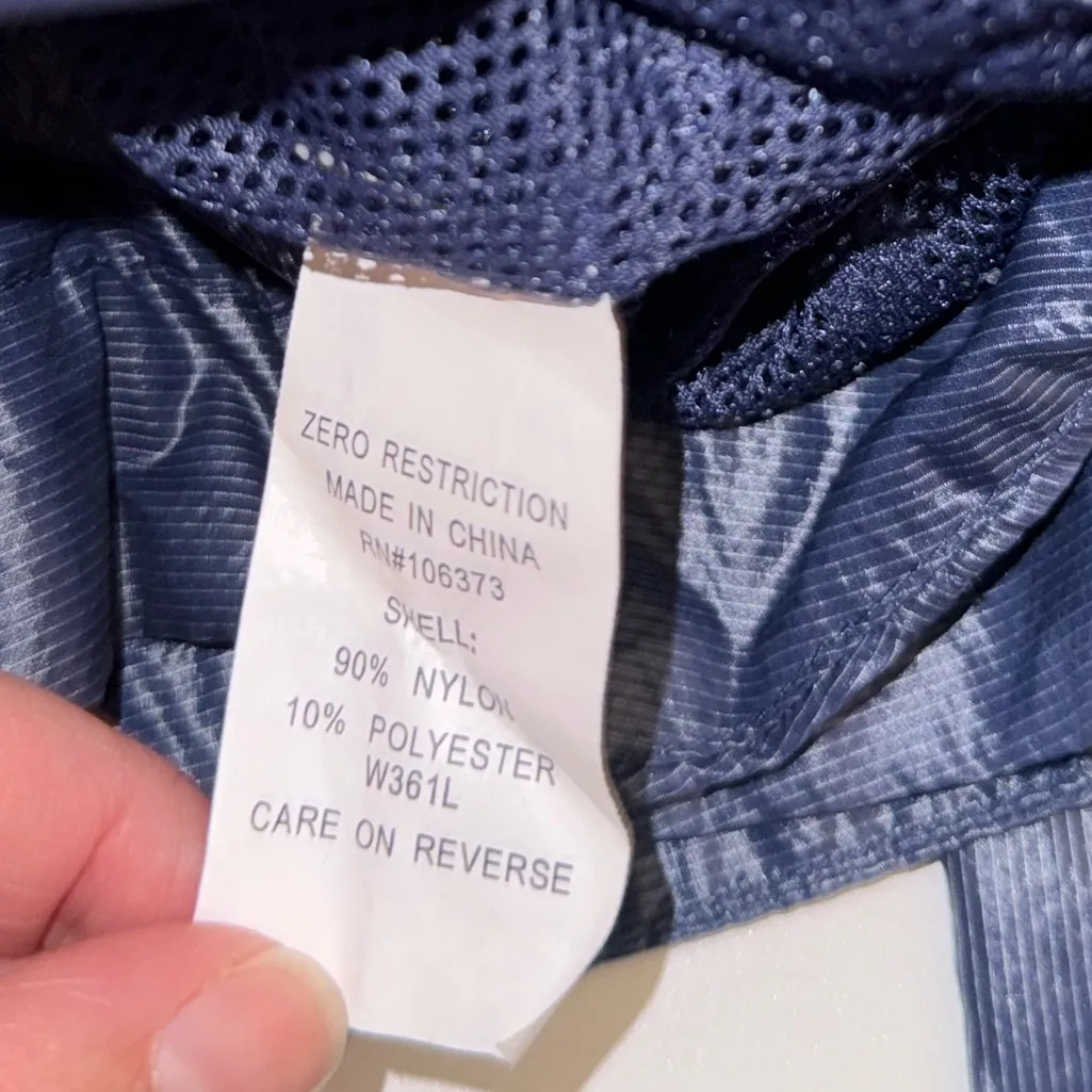 Zero Restriction Darcy Wind Breaker Jacket Blue Size M - Image 5