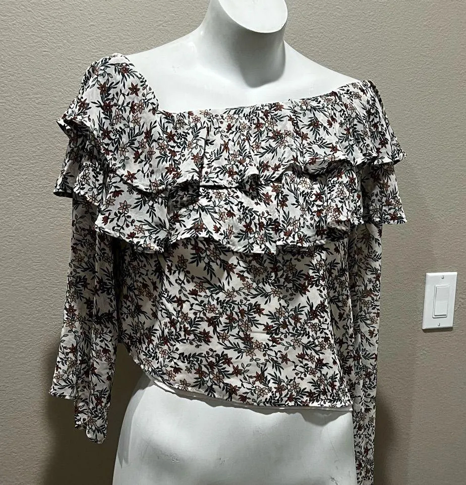 Rebecca Minkoff Floral off the Shoulder blouse - Image 4