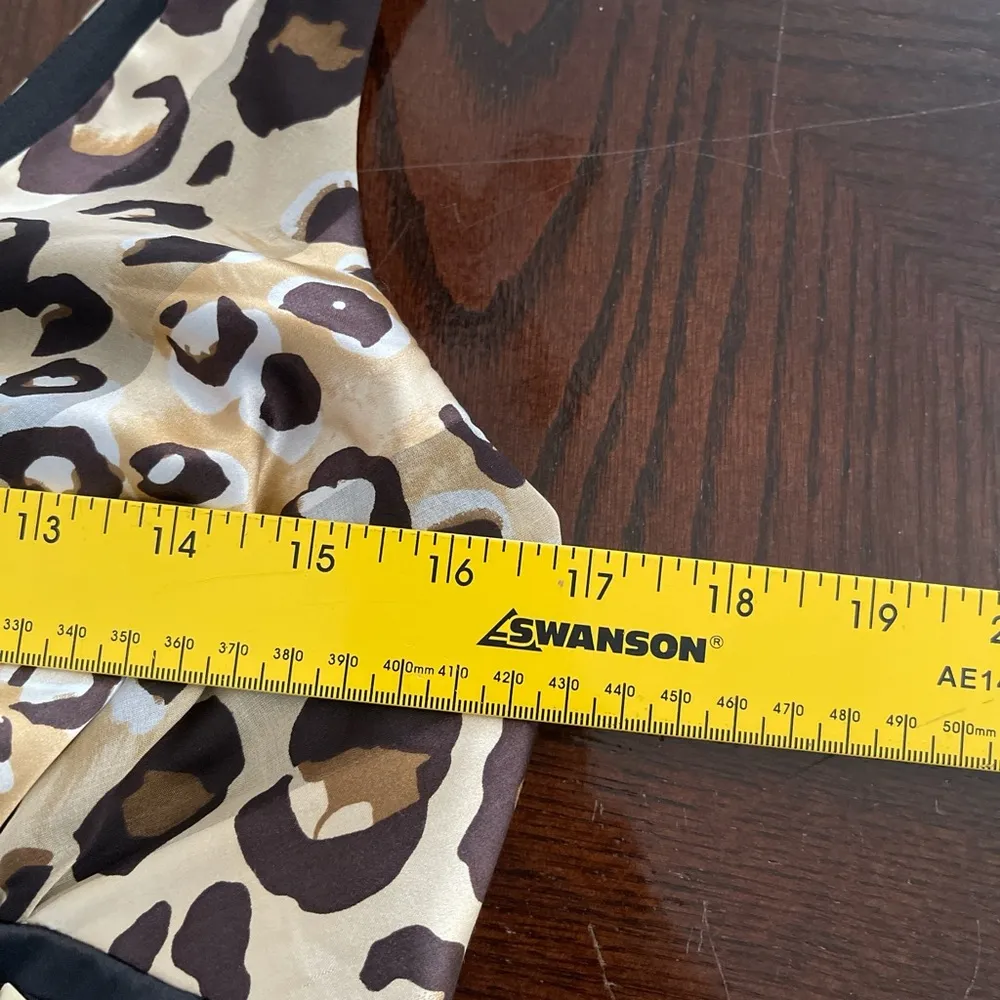 Cache Y2K leopard print 100% silk size 8 - Image 6