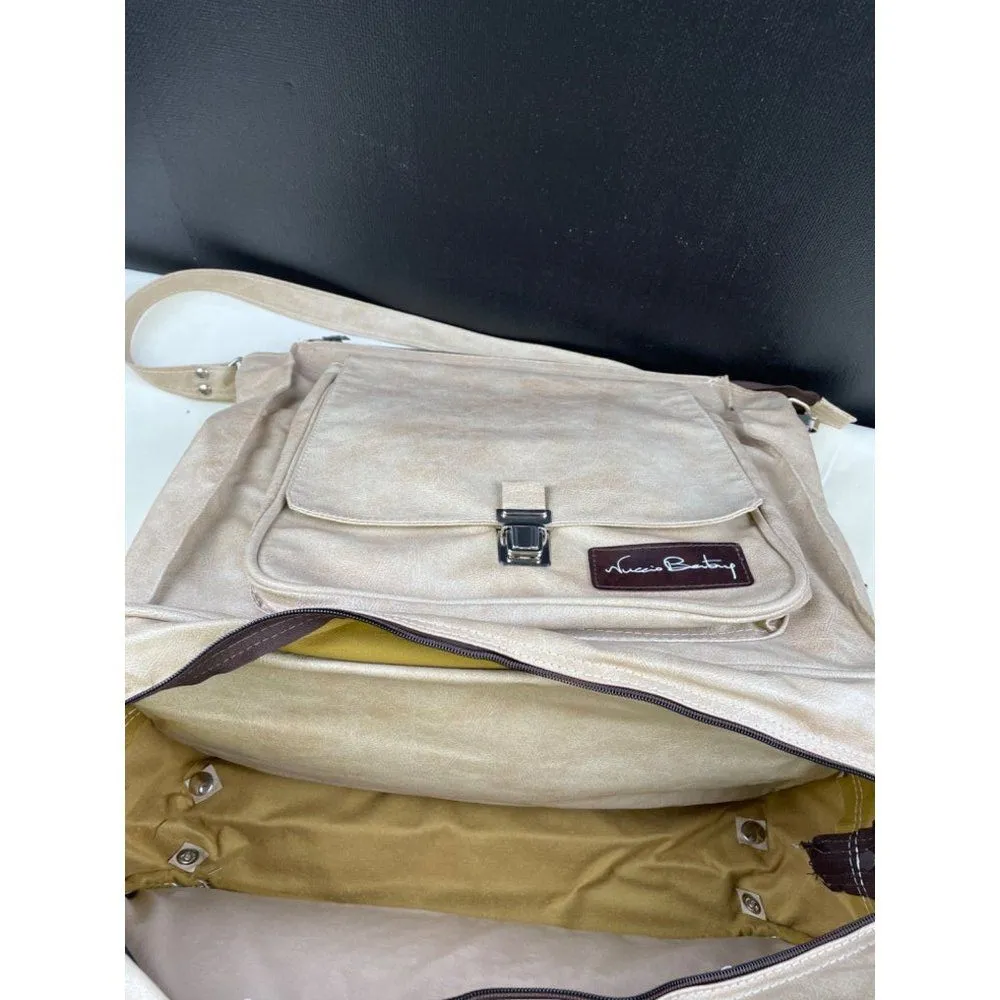 Nuccio Bentory Unisex Beige Travel Bag/Carry on bag SKU 5081 - Image 10
