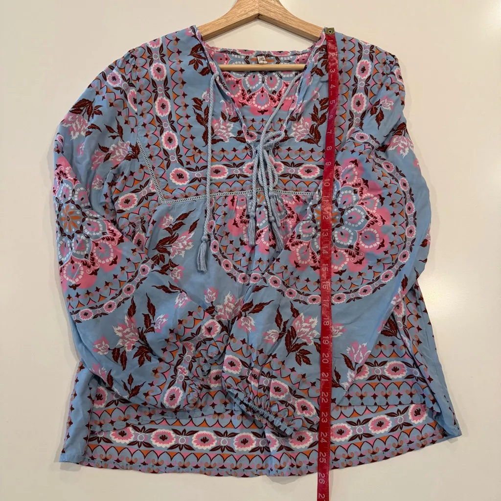 Spell & The Gypsy Pandora Blouse Size Small Blue - Image 8