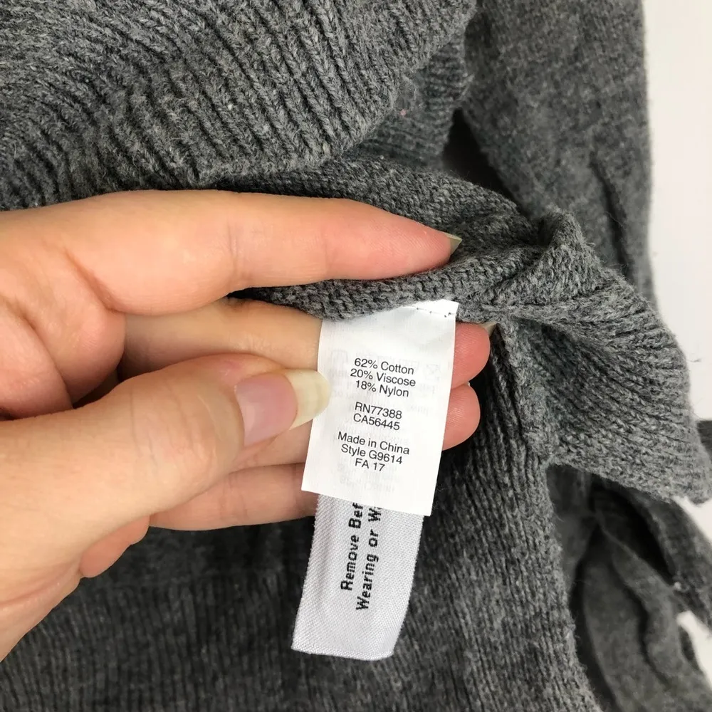 Madewell Gray Tie-Cuff Pullover Sweater - Image 7