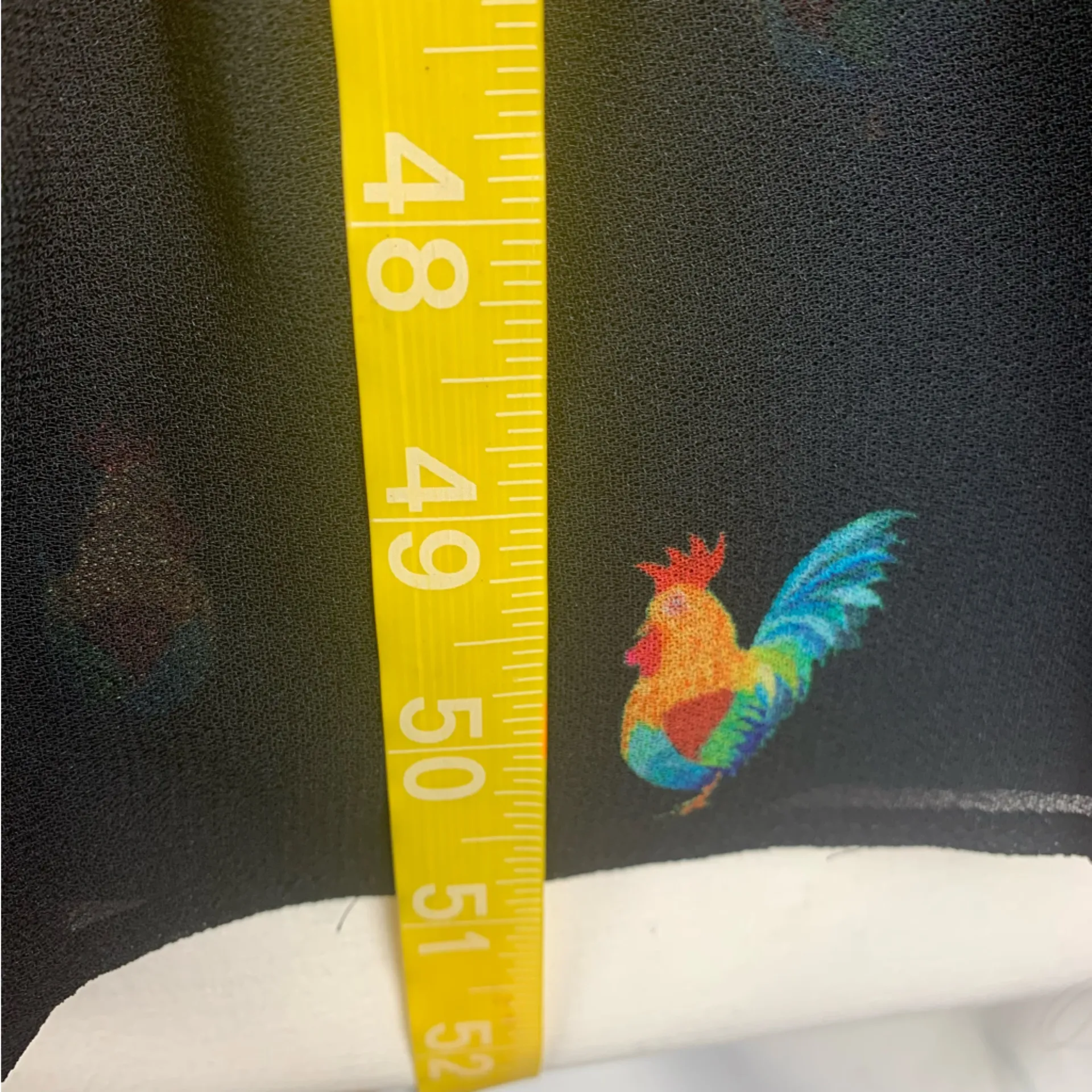 Farm Rio size small mixed stardust maxi dress Celestial Black chickens tiered - Image 11