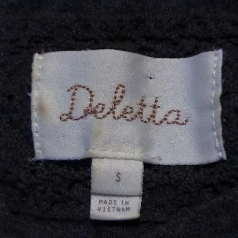 ANTHROPOLOGIE DELETTA Gray Rouched Neckline Blouse - Image 5