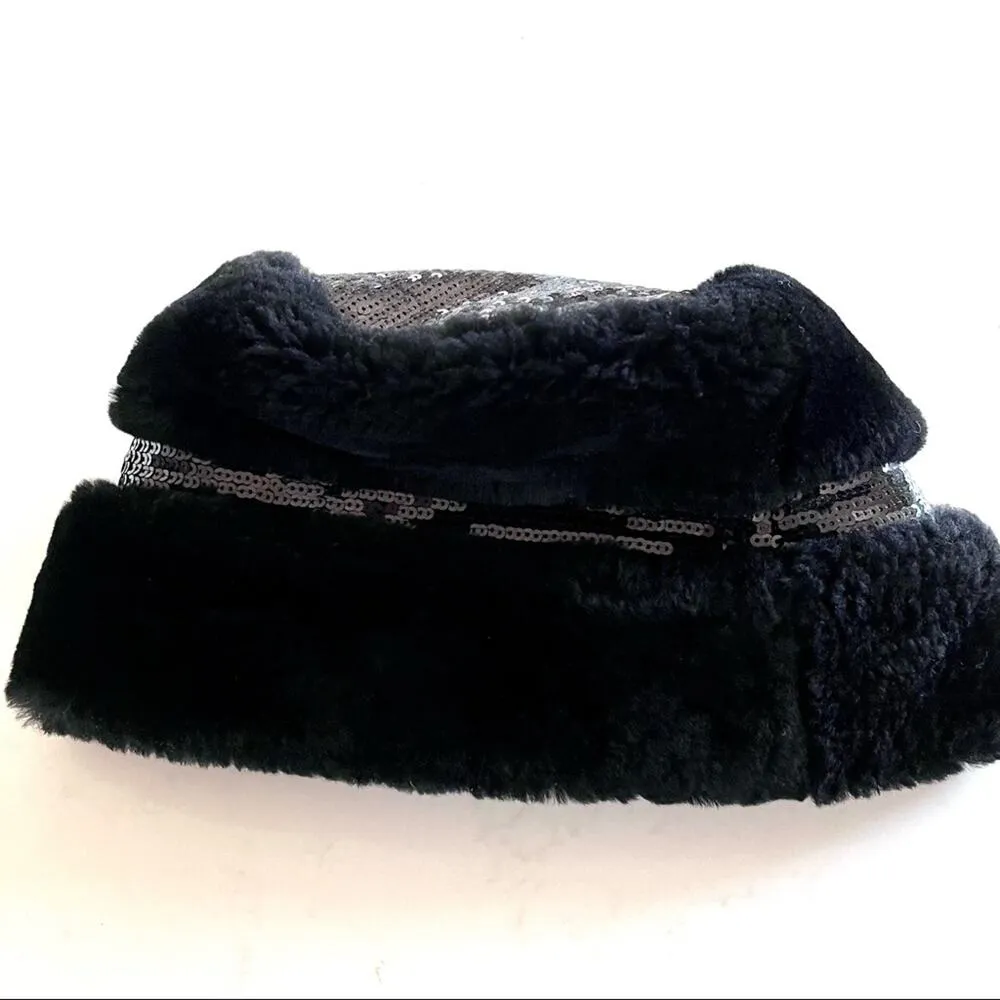 UGG Australia genuine sherling bucket hat with sequins size Small NWOT - Image 2