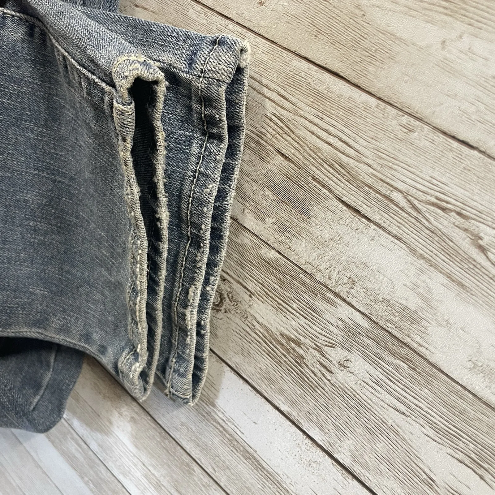 Just Black Womens 32 Jeans Riley Distressed Skinny Crop NWT Light Washed USA - Image 9