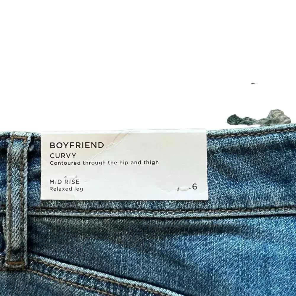 Loft Women’s Size‎ 6 High Rise Straight Leg Blue Jeans - Image 4