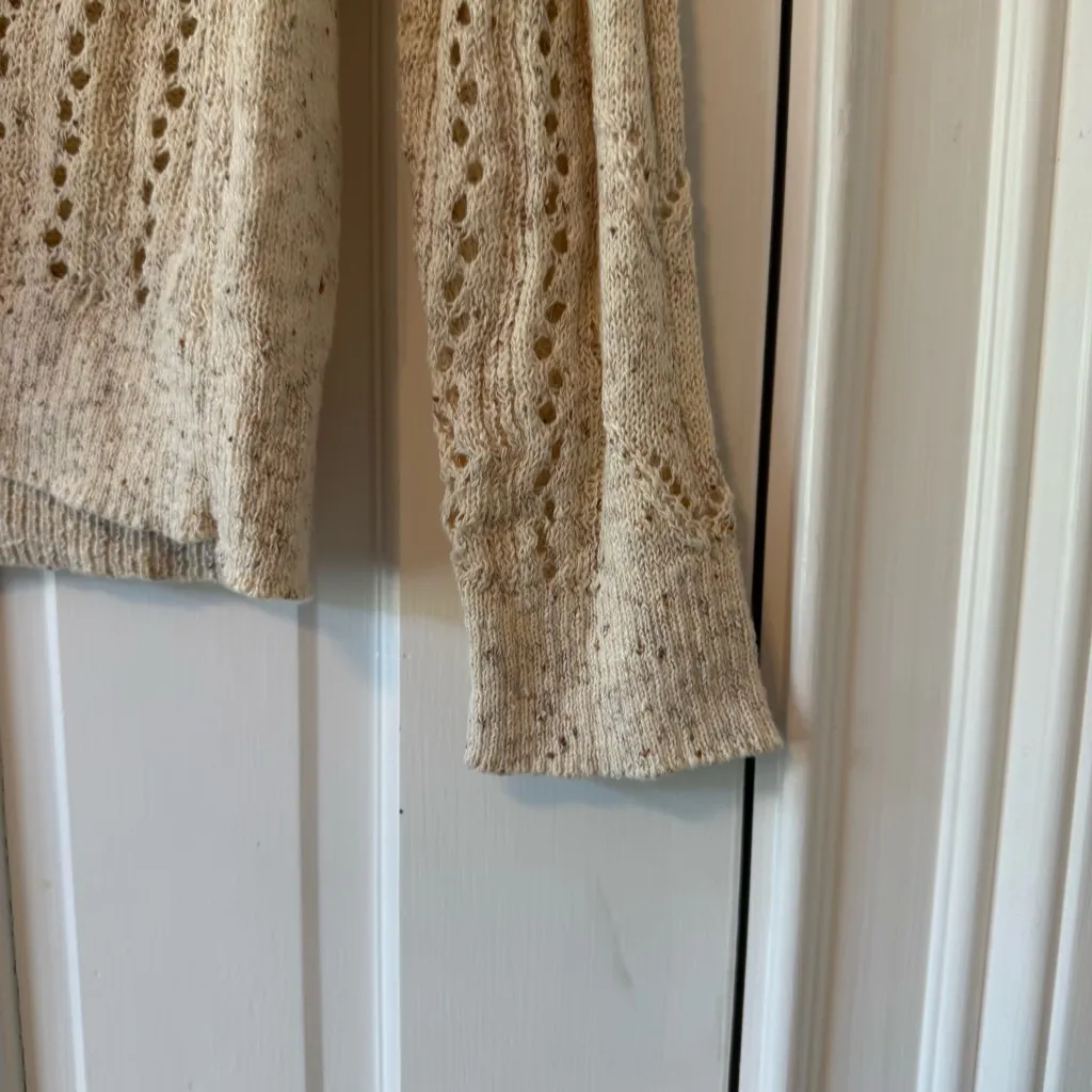 Spartina 449 Shelby Neutral Blush Lightweight Pullover Sweater Size Small - Image 9