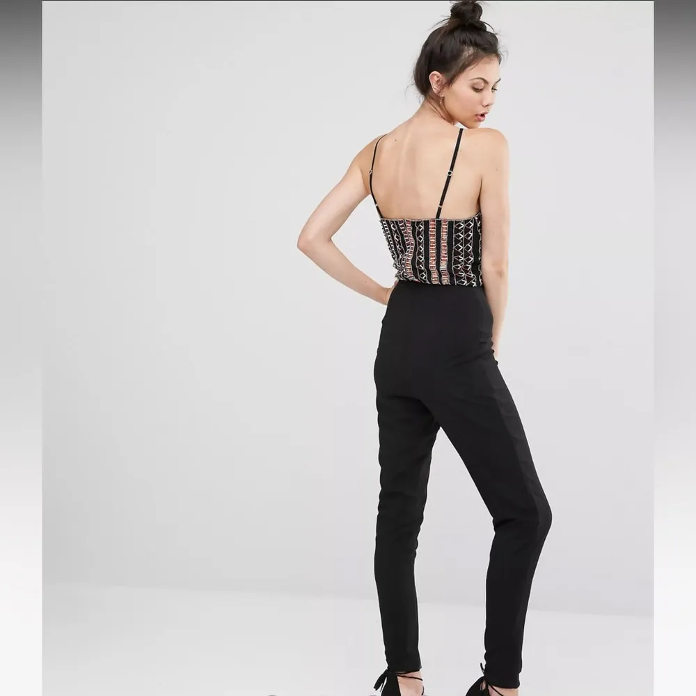 NWT Maya Tall Beaded & Sequin Aztec Pantsuit for Asos Size 6 - Image 3