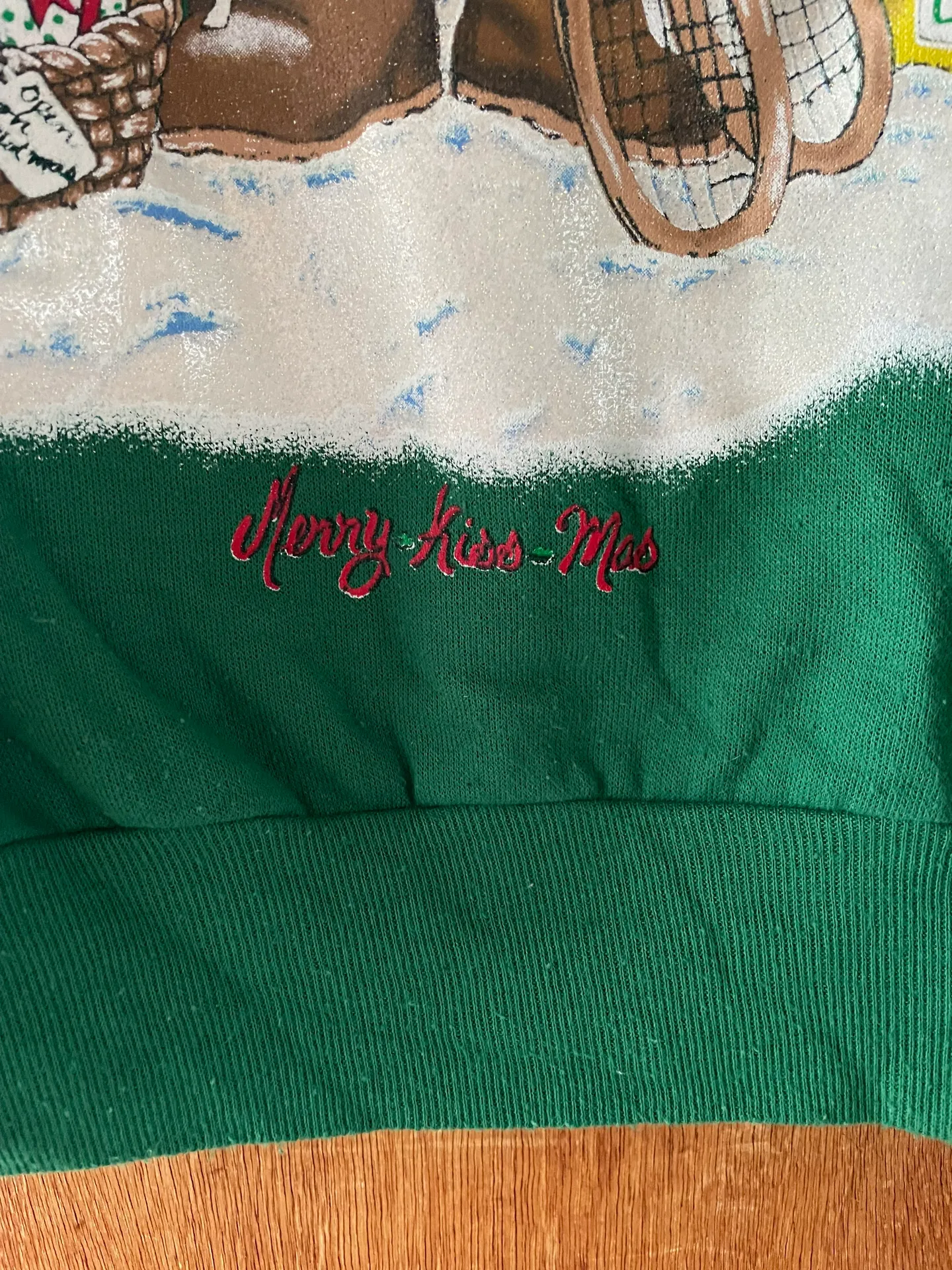 Vintage Christmas Sweater Crewneck Turtleneck Size Small - Image 3