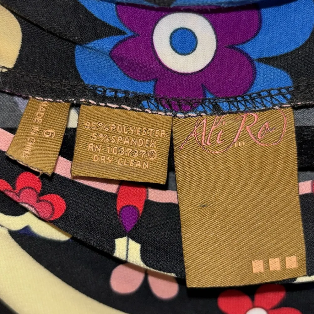 ALI RO Floral Multicolor Dress SIZE 6 
Poly/Spandex - Image 4