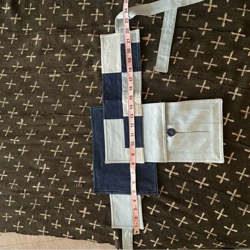 Indonesian Designer unisex funky utility style wrap denim belt Jakarta fashion Blue - Image 10