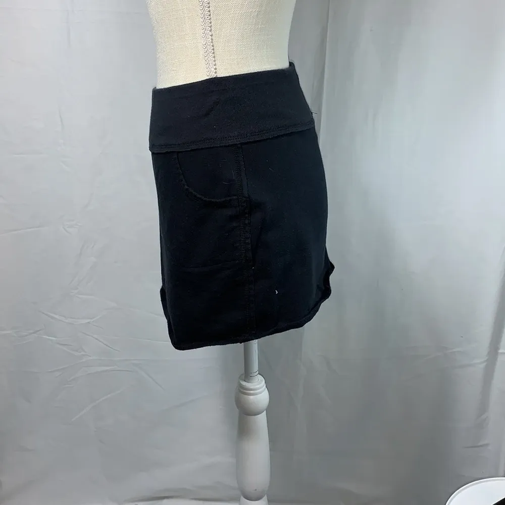 Black Mini Skirt with Pockets Size Small - Image 2