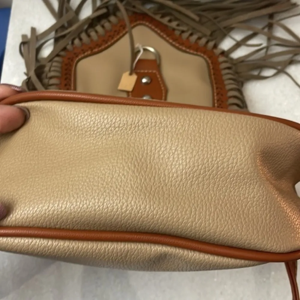 Colorina Crossbody Bag Hobo Shoulder Handbag Retro Bohemian Satchel Purse Tassel Brown - Image 9