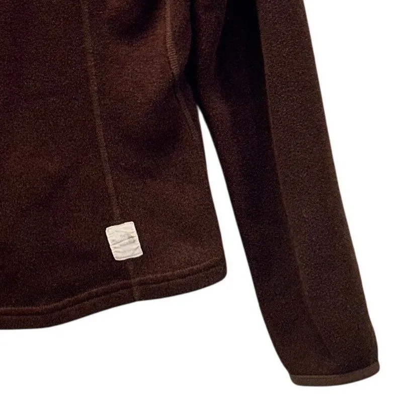 The North Face Fleece Pullover Sweater Brown Medium - Image 4