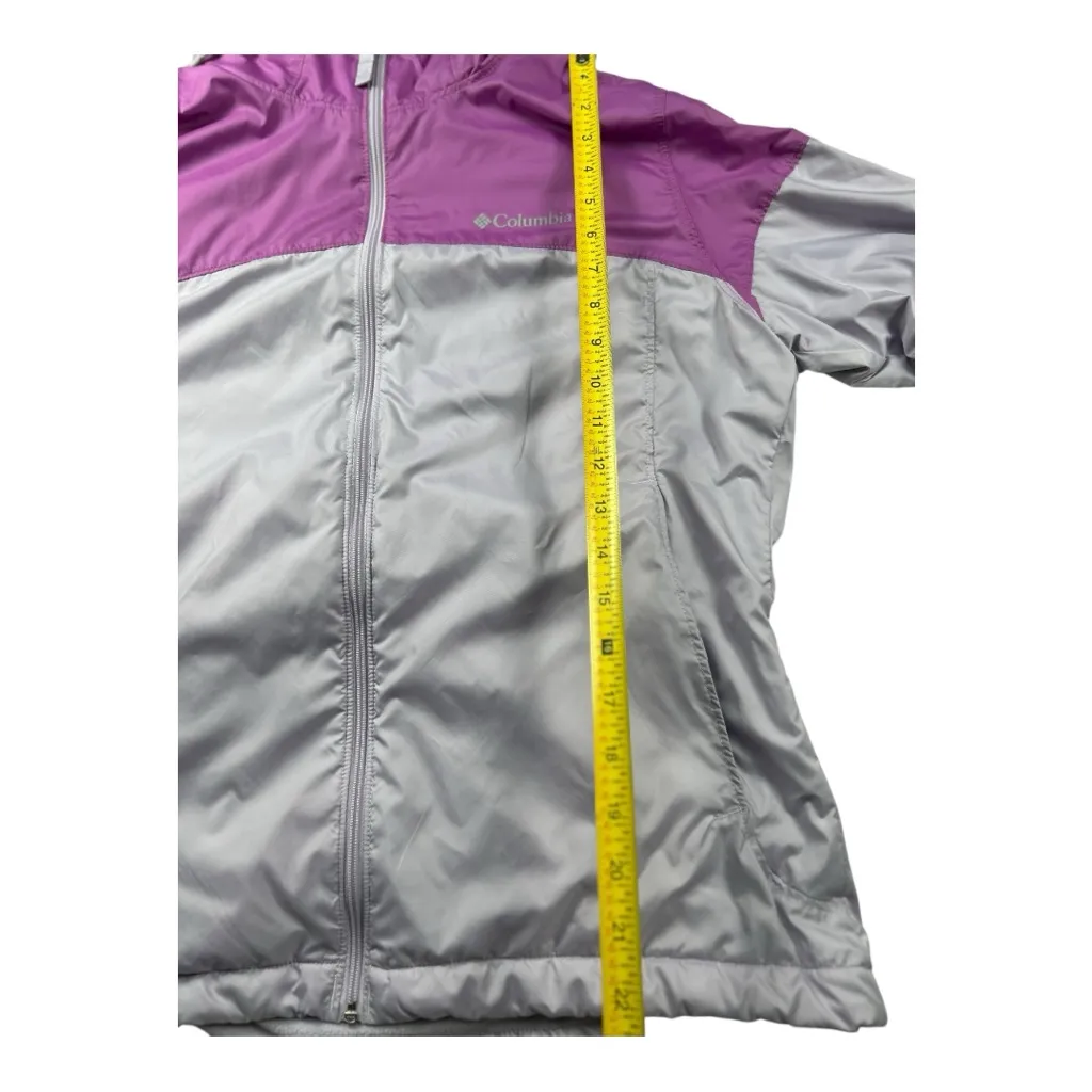 Columbia windbreaker hoodie fleece lined Sz M Women's Lavender Lilac Ski Purple Size M - Image 12