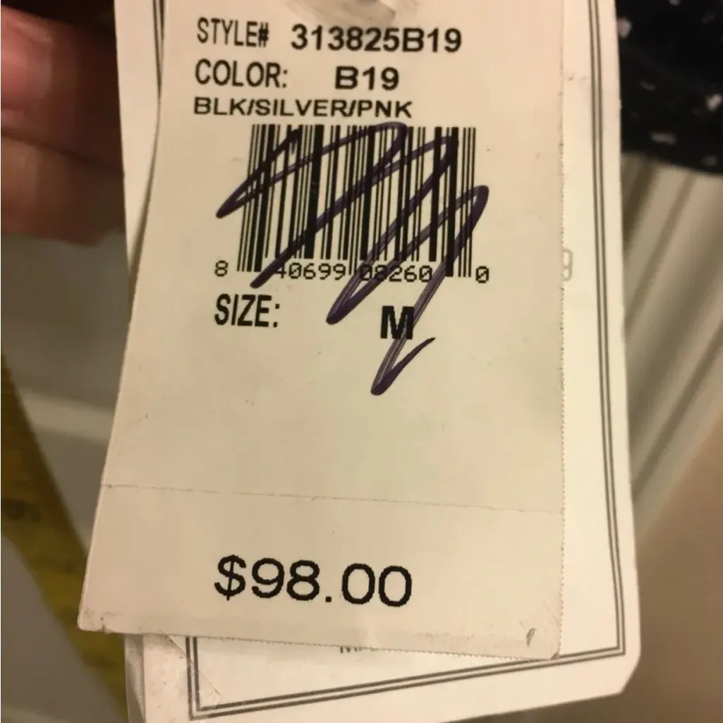 Women’s‎ Blazer coat ‘Lily’ black white with pink Med vintage fitted made in USA - Image 9