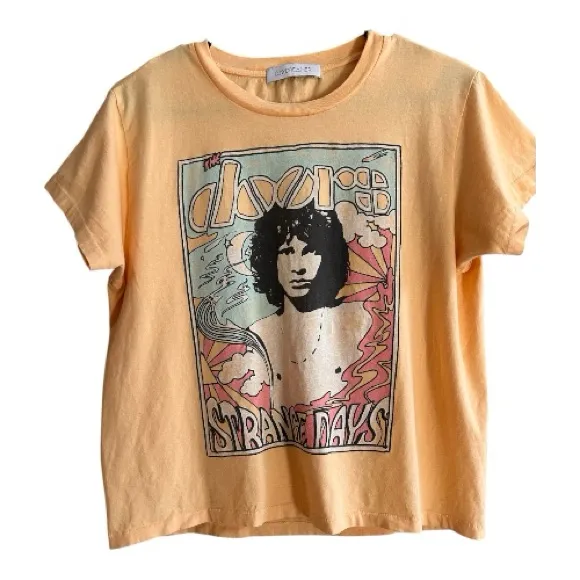 Daydreamer The Doors Strange Days Girlfriend Tee Melon Small - Image 3