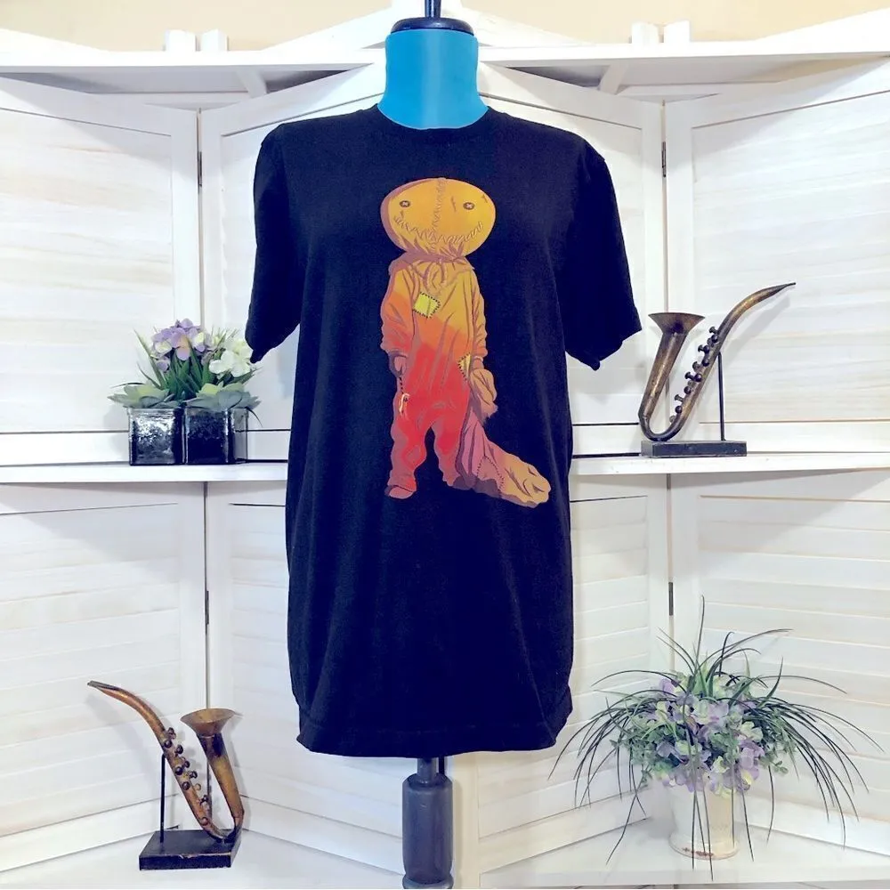 Ripple Junction Pumpkin Scarecrow Black Shirt - Medium - Image 2