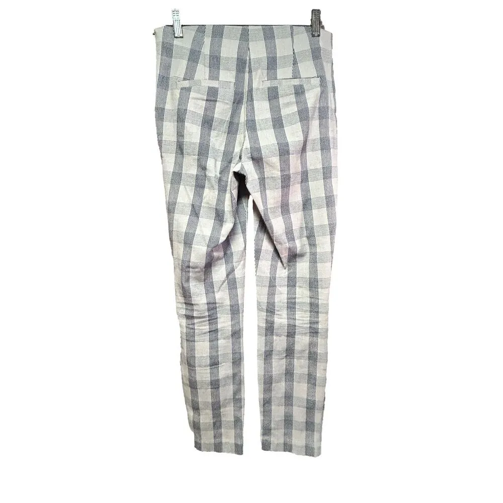 A New Day Plaid Side Zip Ankle Pants Size 2 - Image 3