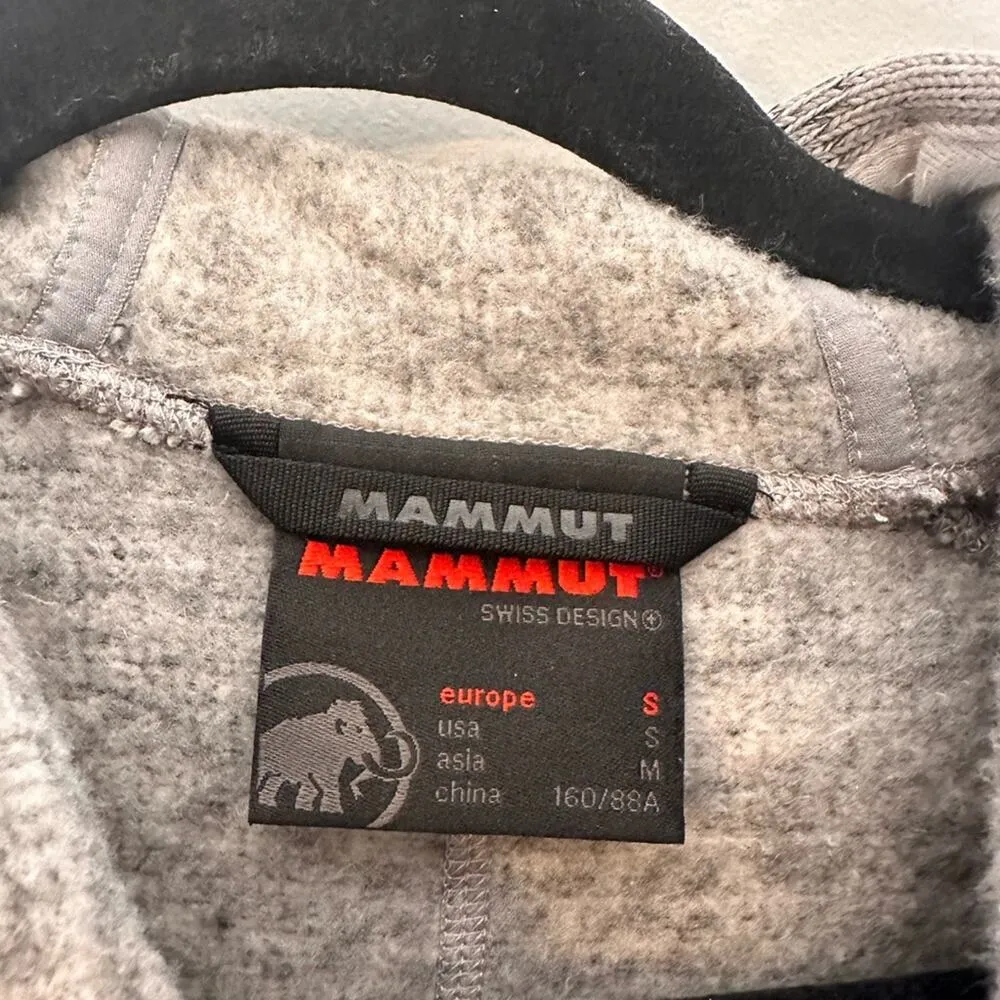 Mammut Chamuera Hooded Zip Front Jacket with‎ Zipper Pockets Grey, Drawstring Gray - Image 4