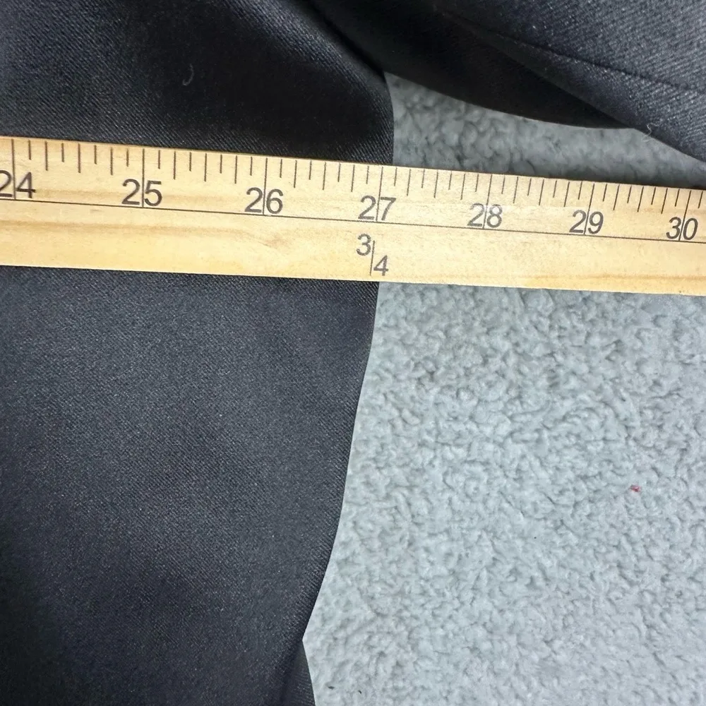 INC Womens Black Button Satin Collared Jacket Front Pockets 3X Minimalist‎ Boho - Image 5