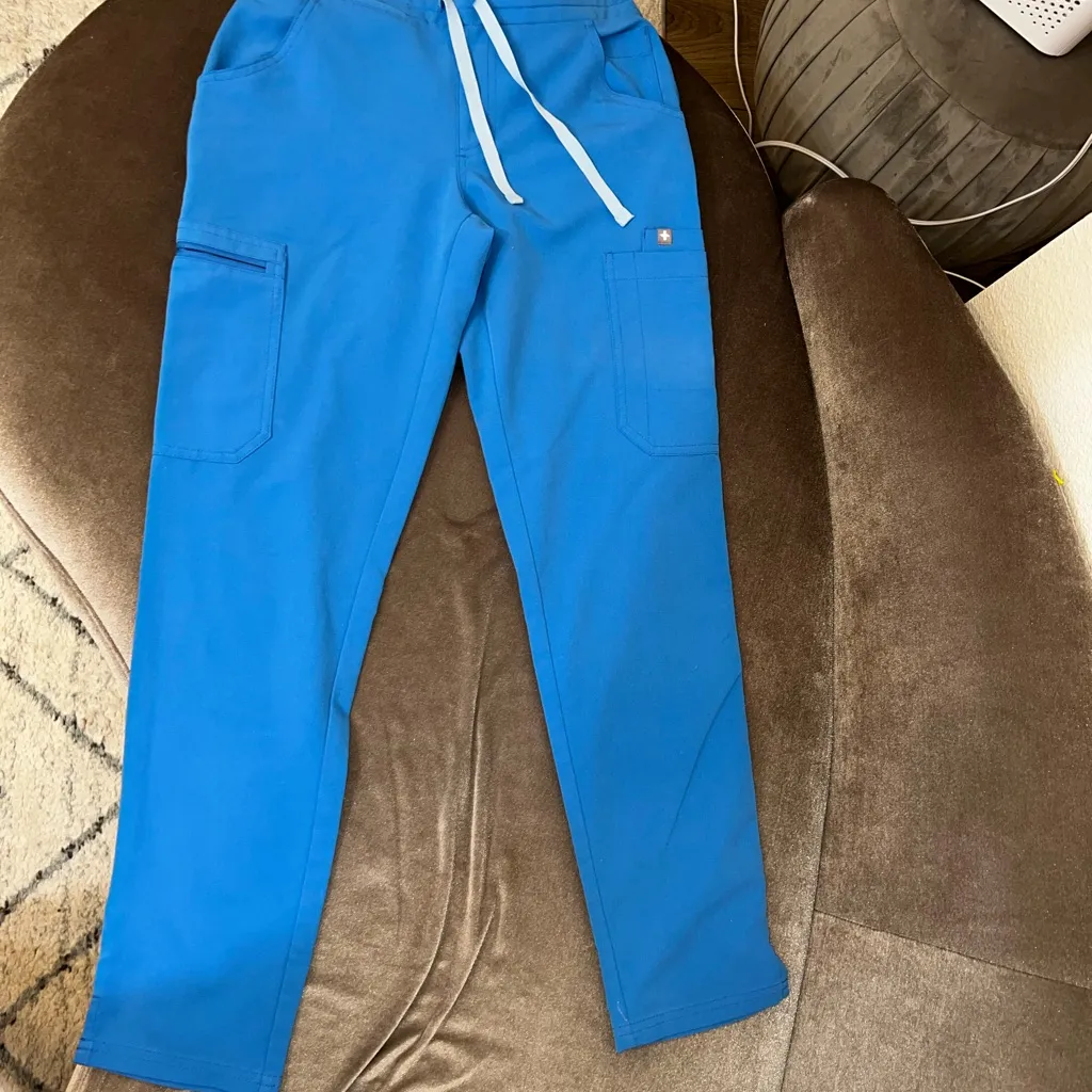 Petite Size XXSP Women’s Figs Scrub Capri Blue yola skinny cargo PO 2597 2678 - Image 2