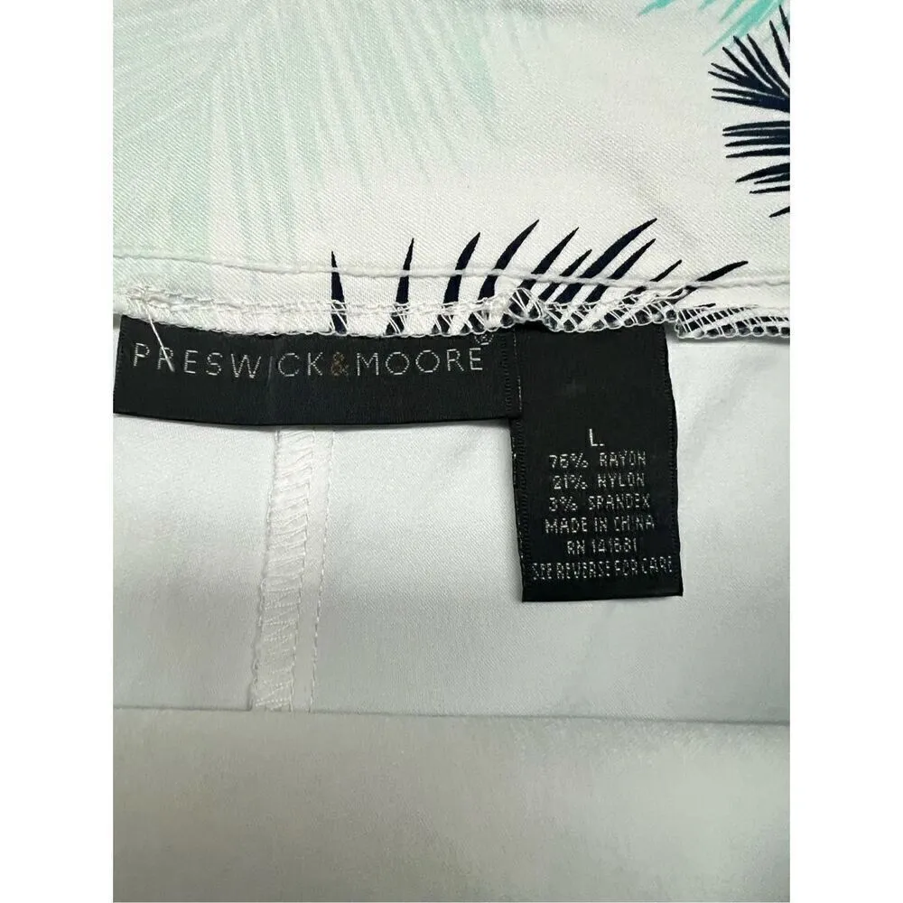 Preswick & Moore    pull on leaf Print   Skort Sz L - Image 5