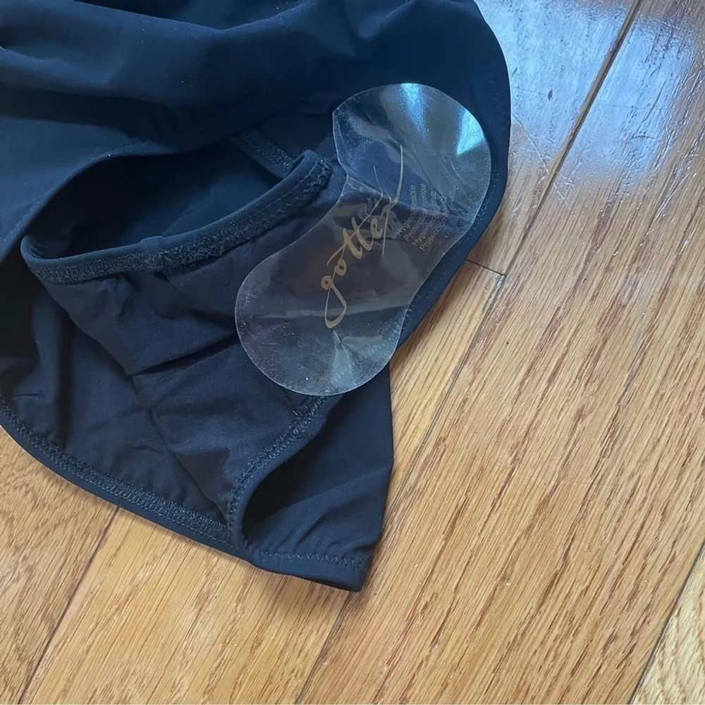 Gottex Splendid One-Piece Swimsuit black white trims slimming siluet Sz 12 - Image 9