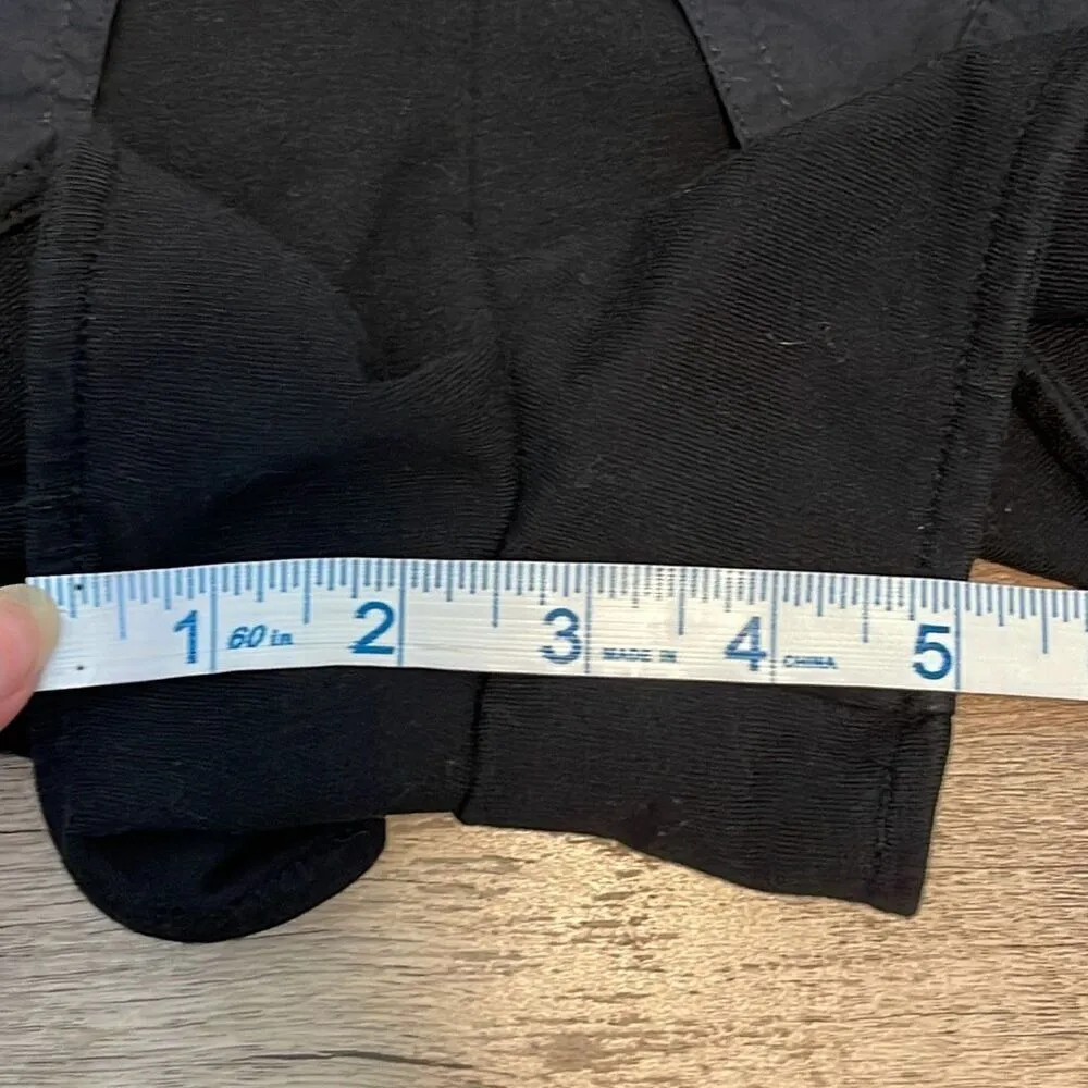 Sundays Womens Scarlet Cotton Blend Bow Tie Waist Paperbag Shorts Black Size Small - Image 9