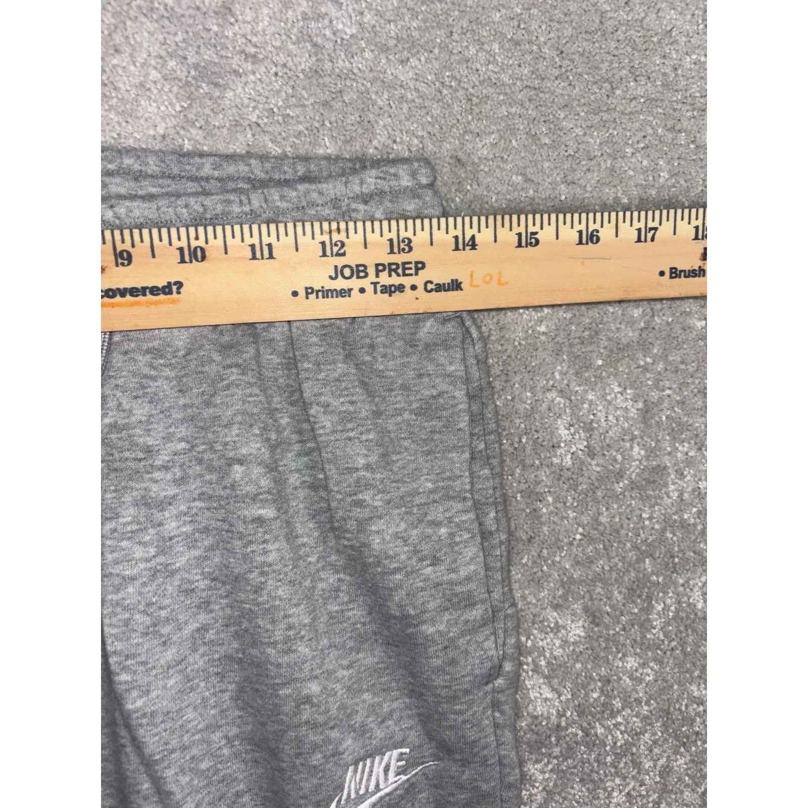 Nike Sportswear Club Fleece Sweatpants Womens S Gray Mid Rise Tapered Jogger - Image 8