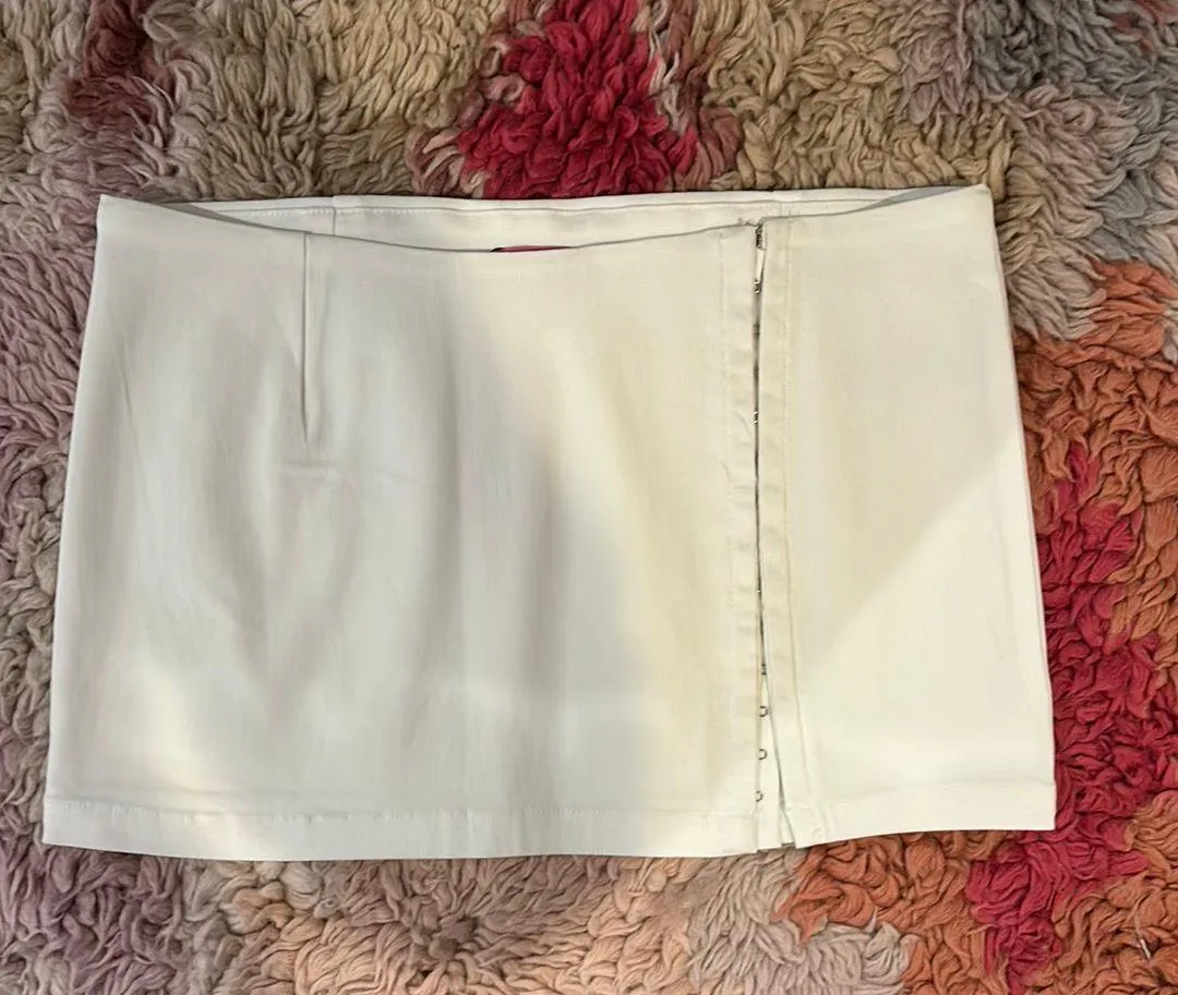 White  Mini Skirt - Image 2