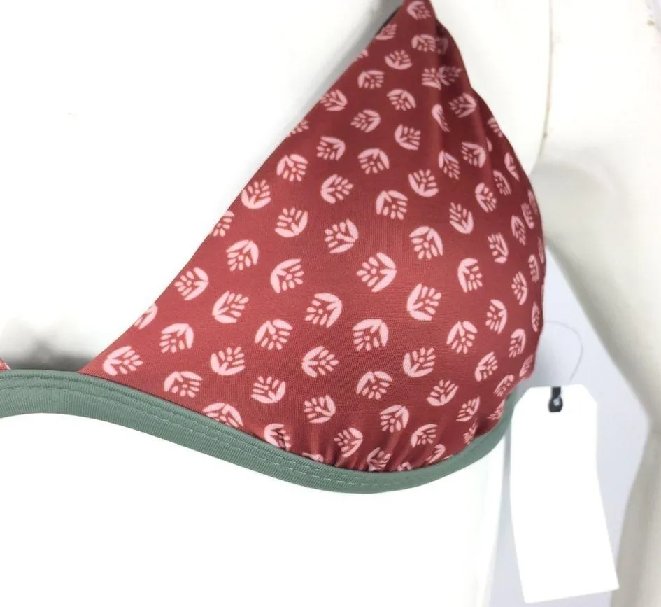 Leith Printed Triangle Bikini Top S - Image 7