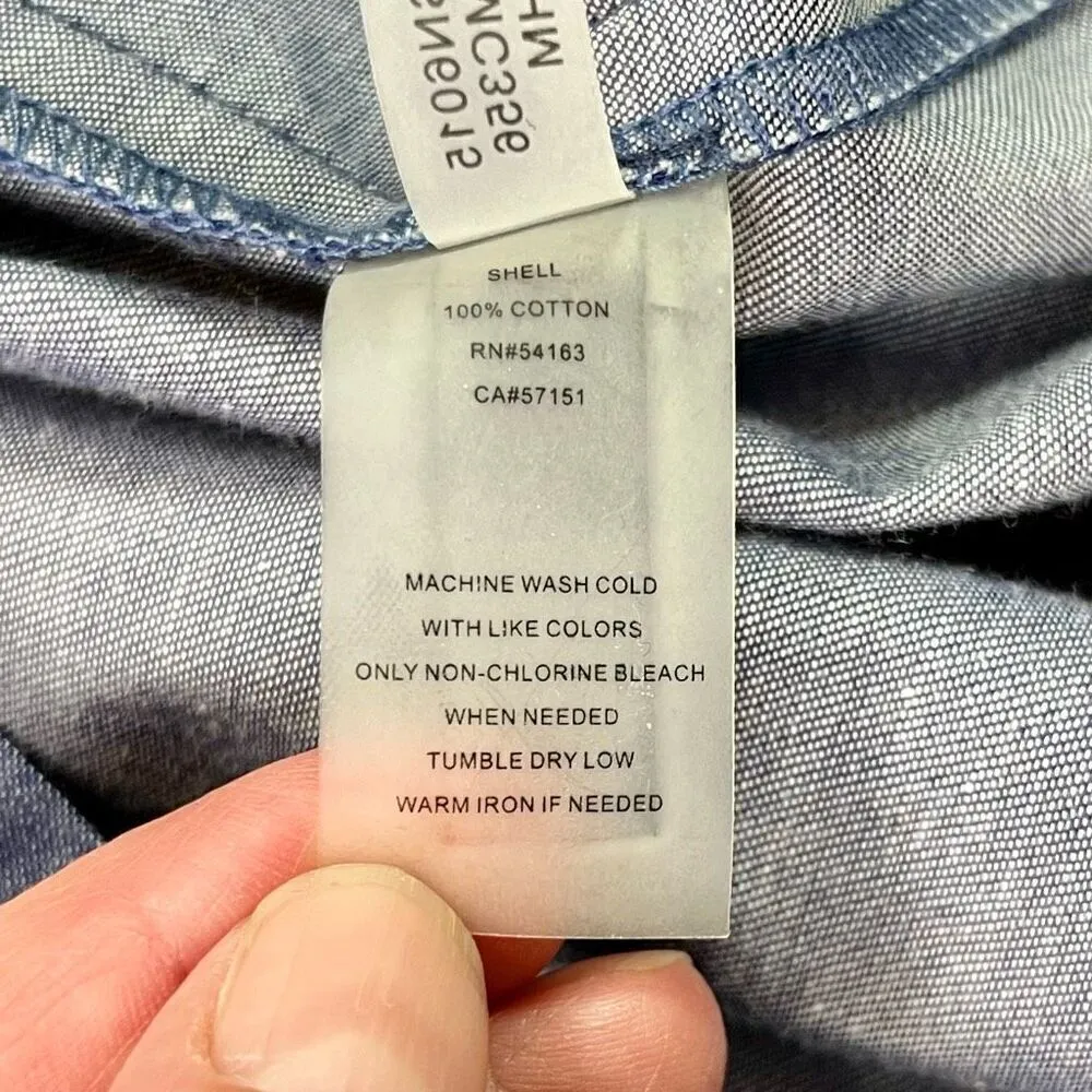 NWT Ellen Tracy Denim Zip Up Cap Sleeve Mini Dress 10 - Image 12