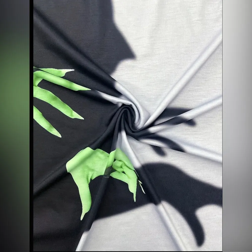 Women's Halloween Witch Shadow Double Sided Print Casual Long Sleeve T-Shirt - Image 3