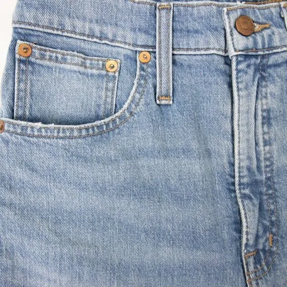 NEW Madewell Classic Straight Jeans in Meadowland Wash,27‎ - Image 6