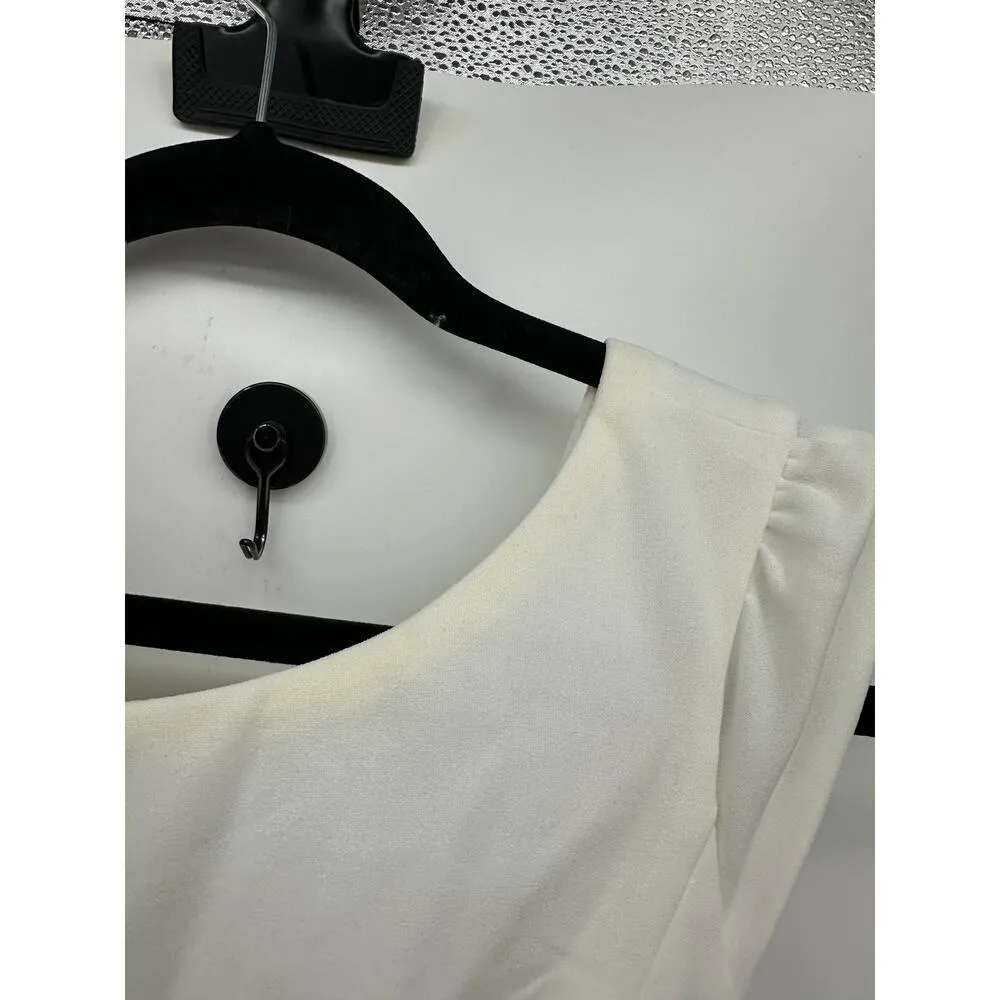 Lulus Gown Ivory Maxi Cap Sleeve Full Length Sz Small Wedding Bridal Gala Party - Image 6