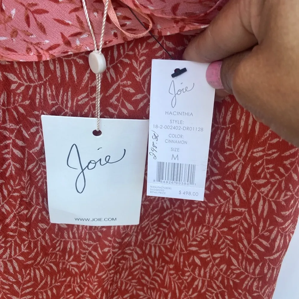 Joie Hacinthia Silk Maxi Dress Size Medium - Image 6