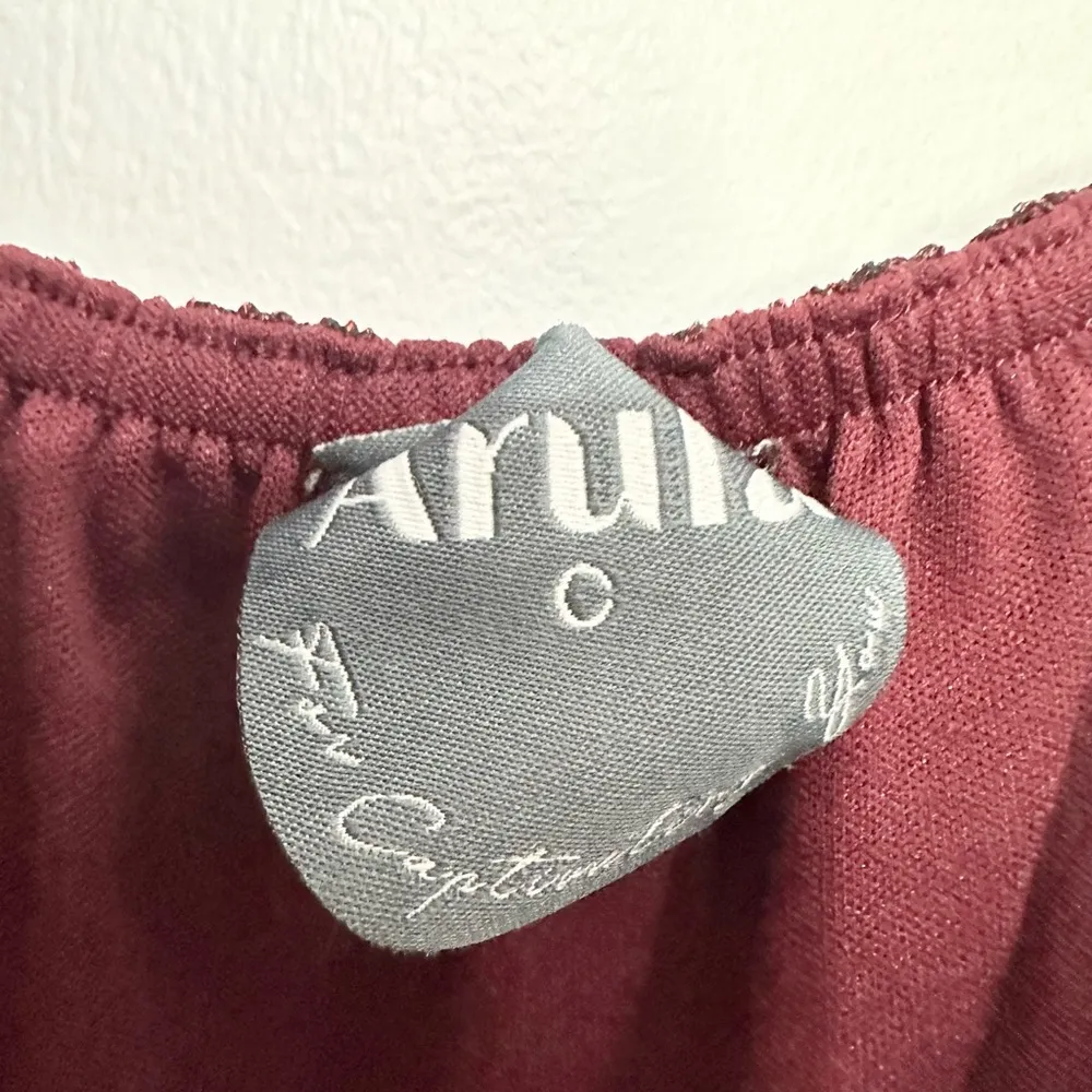 Altar'd State Altered states arula plus size 3X Burgandy long Maxi dress wedding guest fall - Image 3