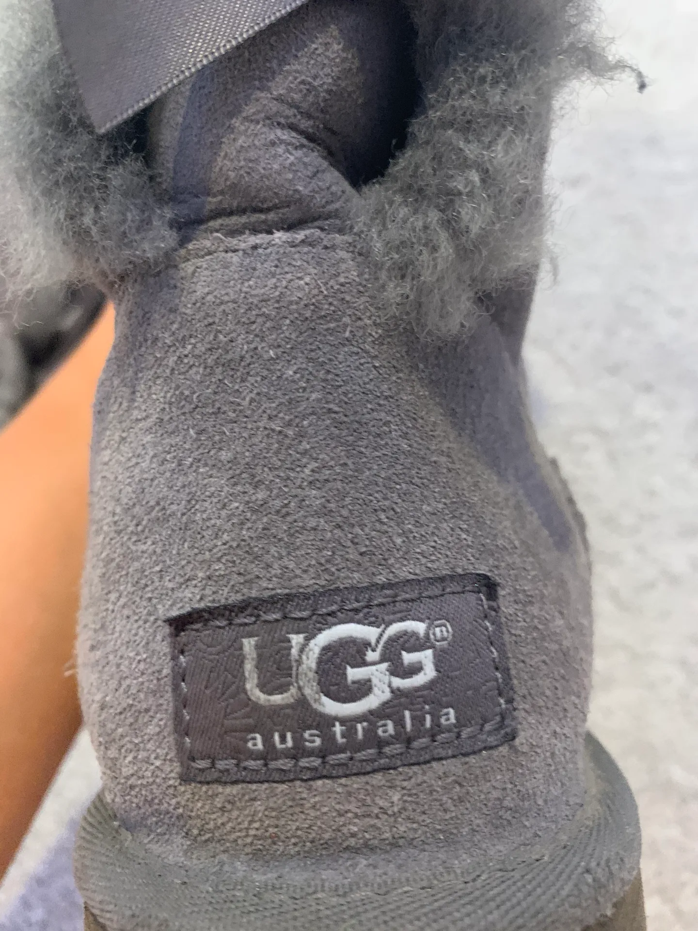 UGG grey Tall Boot With Bows - Image 9