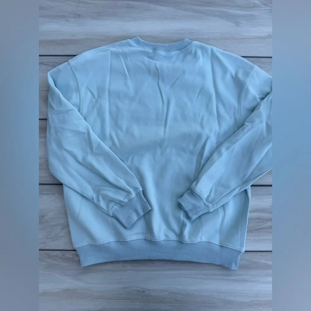 Monika Non Music Sweatshirt Blue Small NWT IN PACKAGE - Image 4