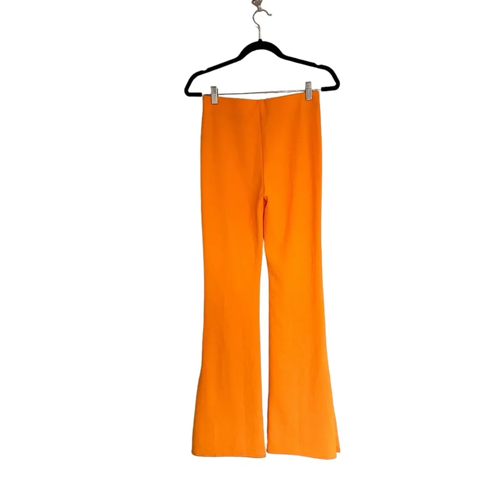 NWT ZARA Pants with side vents Orange 7901/16 Small Blogger Fav - Image 8