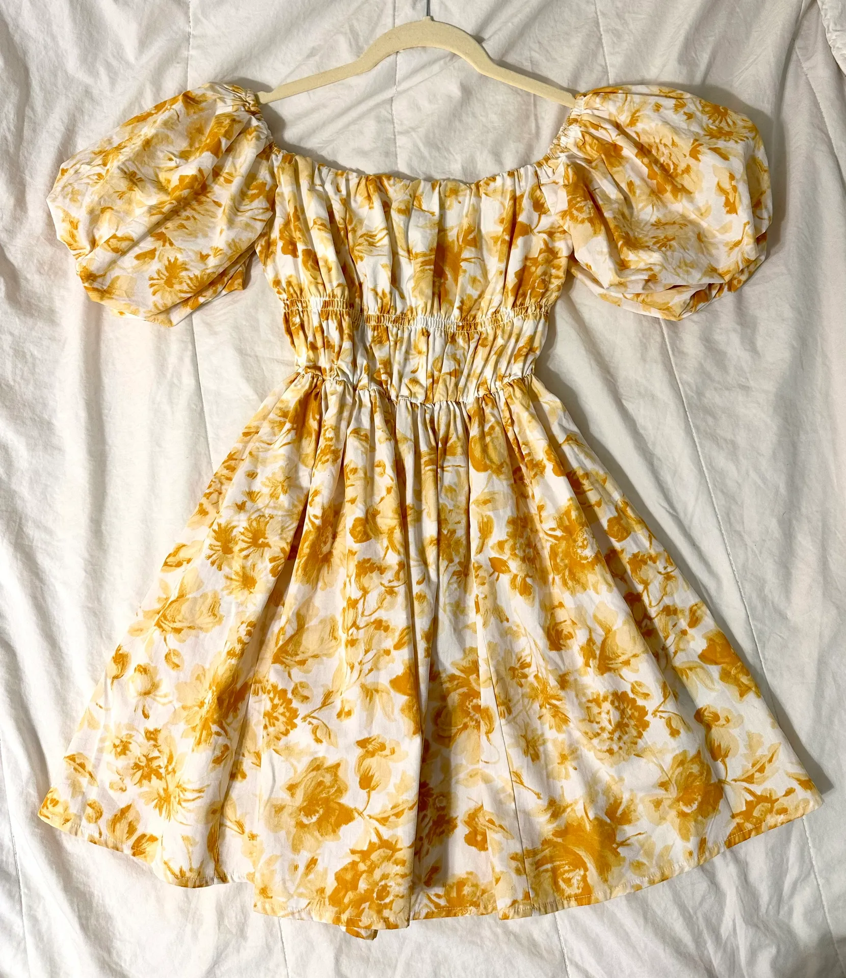 Yellow Floral Dress - Image 3
