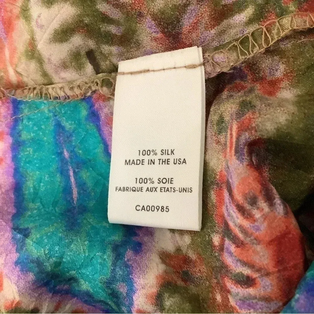 Nanette Lepore Size 2 100% Silk Sleeveless Thick Strap Top. Back Zipper. - Image 4