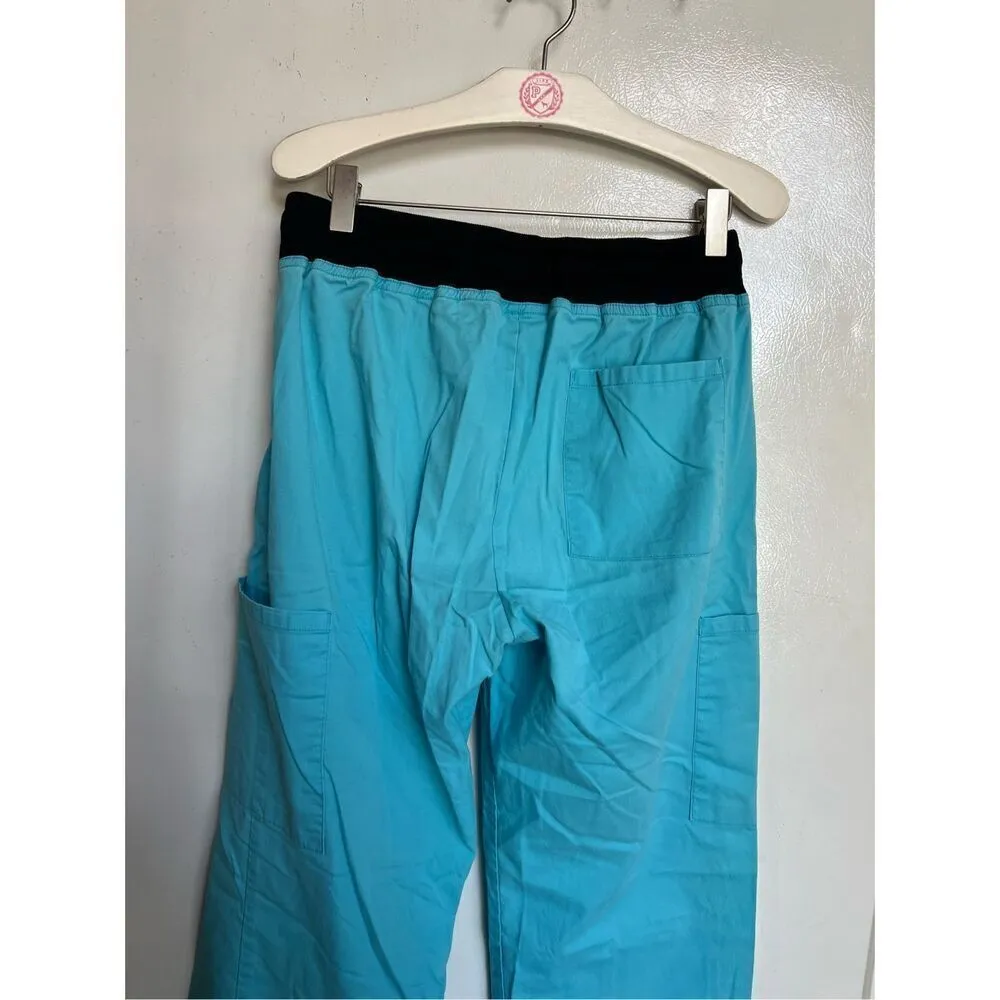 Scrubstar Turquoise Scrub Pants Woman’s Size Small - Image 7