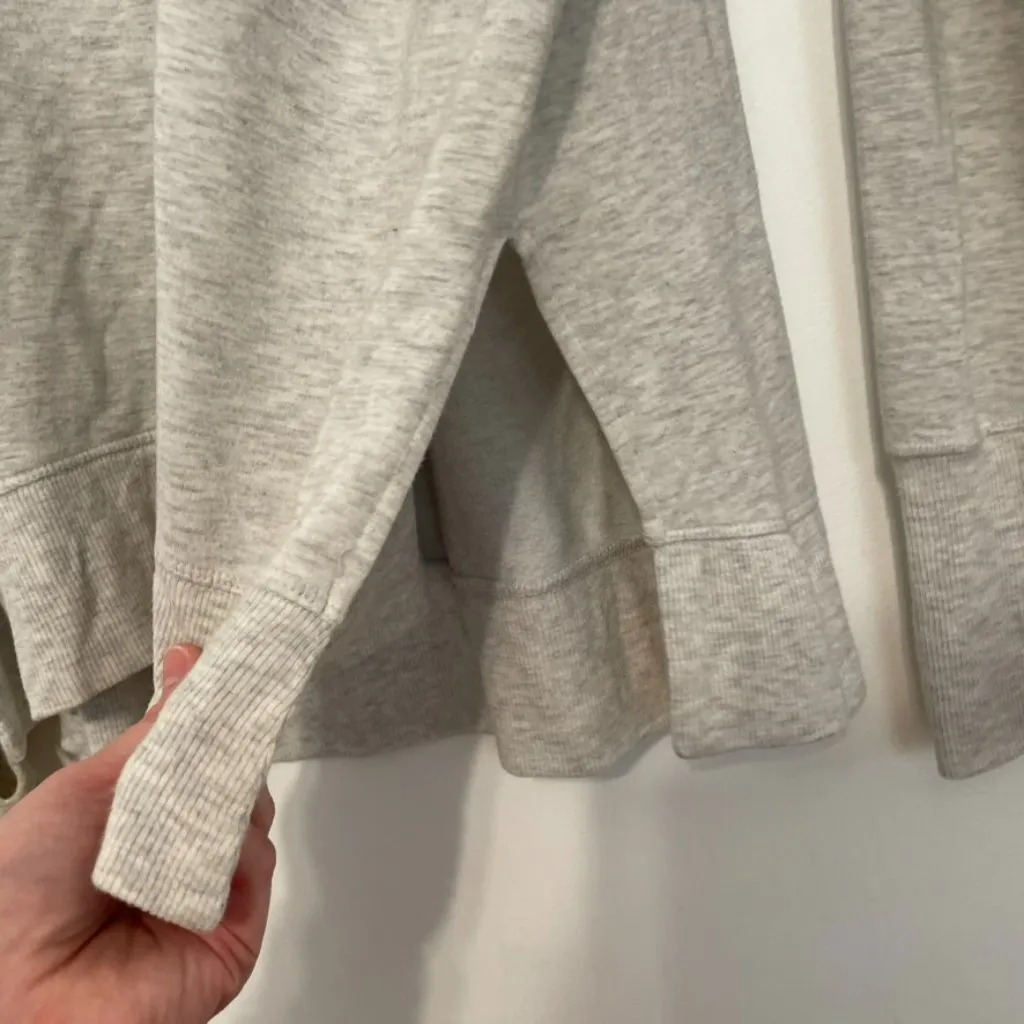 ATHLETA Plus Size Coaster Luxe Recover Sweatshirt Heather Gray Relaxed Fit sz 1X - Image 8