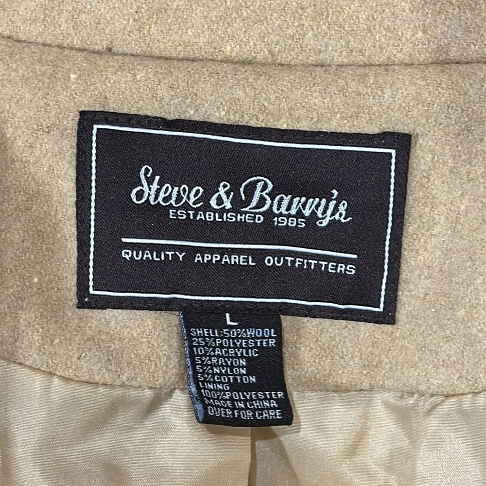 Tan Steve & Barry’s Pea Coat - Image 4